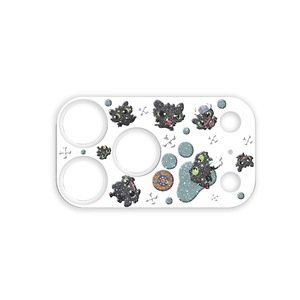Coque de téléphone pour iPhone, autocollant rectangulaire en EVA avec motif de dragon - Product Image 1