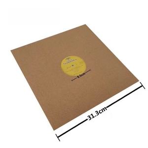 Fundas de papel kraft de 350 g/m² para discos de vinilo de 12 pulgadas con orificio/sin orificio, para almacenamiento, protección y archivo, de calidad profesional. - Product Image 2