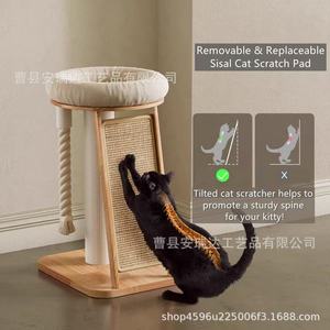 Cat Tree With Sisal Rope 4.33 In Diameter Durable <b>Scratching</b> <b>Post</b> For Cats Home Use - Product Image 4