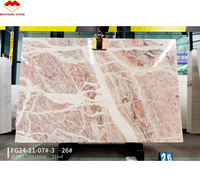 Table basse en marbre rose Picasso de haute qualité, marbre rose naturel populaire avec des veines blanches, idéale pour table d'appoint, décoration de meubles