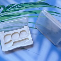 Boîte moulée en plastique ABS pour pinceaux de maquillage, palette de couleurs personnalisée à trois tons, capacité de 4g, pour correcteur cosmétique