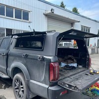 Capot de camionnette robuste en aluminium avec porte-bagages pour JAC Hunter 4x4, Hardtop étanche pour camping-car tout-terrain