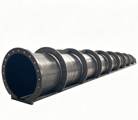 Tube conique industriel de grande taille, robuste, usiné sur mesure, tube en acier conique de grande dimension