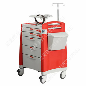 Mobile Treatment Cart MJSH8866 860mm Central Lock Multi Function Hospital <b>Trolley</b> - Product Image 1