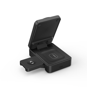 Nouveauté OEM 2 <span class=keywords><strong>3</strong></span> <span class=keywords><strong>en</strong></span> <span class=keywords><strong>1</strong></span> <span class=keywords><strong>Chargeur</strong></span> sans fil portable <span class=keywords><strong>de</strong></span> <span class=keywords><strong>voyage</strong></span> pliable magnétique, support <span class=keywords><strong>de</strong></span> charge sans fil pliable, logo personnalisé - Product Image 5