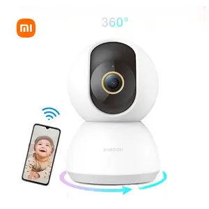 Câmera inteligente Xiaomi 360 C300 Versão Global 2K 1296P Visão Noturna infravermelha AI Detecção humana Monitor de bebê câmera de segurança doméstica