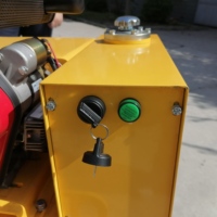 NOUVEAU Mini Compacteur Double Tambour Vibratoire Autoporté de 550 kg pour un Travail d'Asphalte Efficace