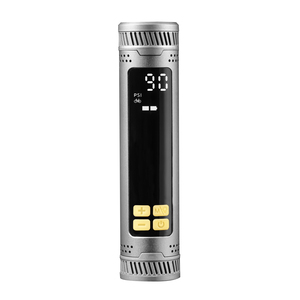 ENLEE Bomba de Aire Eléctrica Mini de Aleación de Zinc de 130 PSI - Inflador de Neumáticos Portátil de Alta Presión con Manómetro Digital, Bomba para Bicicleta - Product Image 2