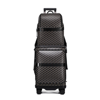 Valise de voyage de luxe en PVC imprimé avec logo personnalisé pour ordinateur portable 15'' et bagage à main 20''