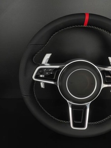 Volante Personalizado OEM/ODM para <span class=keywords><strong>Porsche</strong></span> Cayenne Cayman, Venta al por Mayor, Fibra de Carbono y Cuero para Palancas de Cambio - Product Image 5