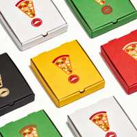 Boîte à pizza rectangulaire en carton imprimé, étanche, personnalisée, 9 pouces, économique, réutilisable, fabriquée à Qingdao
