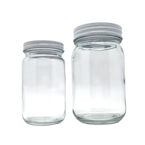 Frasco de Vidrio para Mermelada con Serigrafía Personalizada de Fábrica, Frasco de Conserva de 16 oz (473 ml) con Tapa de Metal <span class=keywords><strong>Blanca</strong></span> y Plastisol, 2 oz, 4 oz, 8 oz - Product Image 2