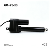 Actionneur linéaire électrique robuste 10-1000 mm à course personnalisable, 12V 24V IP65, 10000N, avec moteur à courant continu à balais pour l'automatisation industrielle