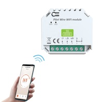 Thermostat économiseur d'énergie de Smart Home WiFi avec le fil pilote pour le chauffage électrique