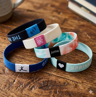 Échantillon Gratuit Bracelet NFC Personnalisé avec Logo pour Festival, en Tissu Élastique Réutilisable NTAG213, pour Paiement Sans Espèces et Accès aux Événements