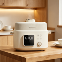 Cuisinière à pression électrique intelligente numérique multifonctionnelle 5L avec revêtement antiadhésif, cuve intérieure pour cuire le riz