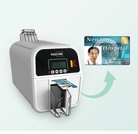 Impresora de Tarjetas Magicard K, Impresora Automática de PVC de Doble Cara, Impresora de Tarjetas Inteligentes NFC RFID Magnéticas para Oficina, Negocios, Empleados, Membresías
