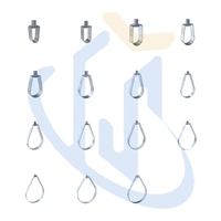 Collier de serrage en forme de poire UTTERLY UTT40 avec écrou moleté rotatif pour suspension aérienne de conduites fixes