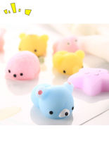 Squishy dieren knijp speelgoed stressverlichting mini langzaam rijzende Mochi dieren knijp speelgoed siliconen anti-stress squishy fidget speelgoed