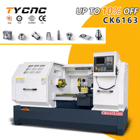 Mesin Bubut CNC Horizontal Murah Diameter Putaran Tunggal 630mm Presisi CK6163 Pusat Pembubutan Logam 105 Lubang Spindel