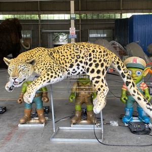 Modelo de Leopardo Animatrónico de Alta Calidad, el Gato Más Grande, Decoración Atractiva para Parques Temáticos Interiores - Product Image 3