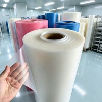 Rouleau de film plastique multicolore vif en PP, PET, PVC, couleur uniforme par lot, pour l'emballage de bouquets de fleurs