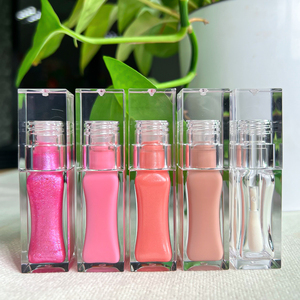 Brillo de labios transparente Etiqueta privada Cabezal de cepillo grande Vegano Alta calidad Bajo Moq Venta al por mayor Tubos de brillo de labios transparentes - Product Image 5