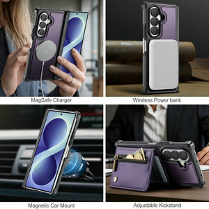 เคสใส่บัตรหรูหรา <span class=keywords><strong>CaseMe</strong></span> สำหรับ Samsung Galaxy Z Fold <span class=keywords><strong>8</strong></span> Ultra พร้อมช่องใส่เหรียญแบบถอดได้ ซิป และฝาปิดแม่เหล็กแบบตั้งได้ สำหรับ Z Fold <span class=keywords><strong>8</strong></span> Ultra - Product Image 6