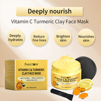 Best-seller : Masque visage personnalisé éclaircissant et réparateur à la vitamine C, au curcuma et à l'argile