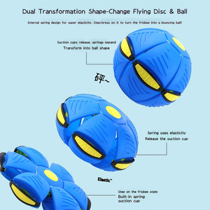 Jouet interactif pour chien : balle <span class=keywords><strong>volante</strong></span> LED à presser, disque de lancer rebondissant, jouet fantaisie doux et amusant pour chien, balle soucoupe <span class=keywords><strong>volante</strong></span> - Product Image 3