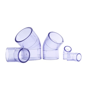 UPVC trong suốt phụ kiện đường ống công nghiệp Ống Công Đoàn TEE khuỷu tay van mặt bích cho cấp nước - Product Image 2