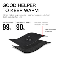 Gants d'hiver chauds en nylon unisexes coupe-vent pour vélo, moto, ski, randonnée, course à pied, sports de plein air, cyclisme, imperméables