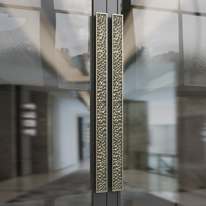 Poignée de <span class=keywords><strong>porte</strong></span> principale robuste de style chinois pour <span class=keywords><strong>porte</strong></span> extérieure, poignée en <span class=keywords><strong>bois</strong></span> et verre, poignée de traction en alliage d'aluminium, accessoires de <span class=keywords><strong>porte</strong></span> - Product Image 3