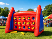Jeu gonflable de défi de tirage de piquets pour enfants et adultes, jeu interactif commercial de tirage de bâtons pour carnaval, en PVC écologique, résistant jusqu'à 500 kg