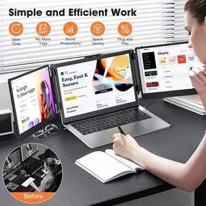 Extensor de pantalla externa inteligente para ordenador portátil, PC, Mac, teléfono, <span class=keywords><strong>PSX</strong></span>, Xbox, 14 pulgadas, portátil, 1080P, IPS, <span class=keywords><strong>2</strong></span> unidades, <span class=keywords><strong>2</strong></span> unidades - Product Image 5