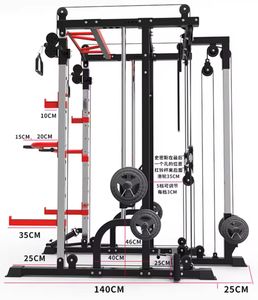 Nuevo equipo de gimnasio comercial Multifunzionale todo en uno equipo de gimnasio Pull- Up Bar <span class=keywords><strong>Jaula</strong></span> Smith <span class=keywords><strong>Rack</strong></span> Squat - Product Image 4