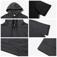 Fournisseur de vêtements – Nouveaux sweats à capuche décontractés pour hommes en coton et polyester, à manches courtes, unis et vierges, pour impression personnalisée