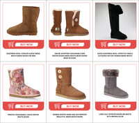 Bottes d'hiver pour femmes personnalisables, hauteur mi-mollet, antidérapantes, chaudes et confortables, design simple et élégant
