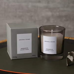 Bougie parfumée de luxe en cire de soja 2026 en gros, pot en verre personnalisé, décoration d'intérieur pour mariages |   Saint-Valentin - Product Image 5