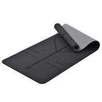 Tapis de yoga RS Custom TPE, épaisseur 6 mm, écologique, imperméable, antidérapant, avec logo, tapis d'exercice, tapis de fitness pour entraînement à domicile