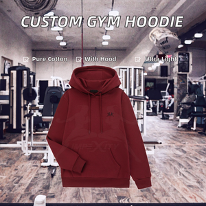 Sudadera con Capucha Personalizada ODM con Logotipo, 100% Algodón, Ecológica, Transpirable, Resistente al Viento, Manga Larga, Ligera, para Ejercicio y Deporte - Product Image 2