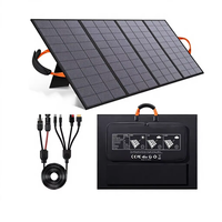 Panneau solaire pliable noir/orange 200W/400W pour station d'alimentation