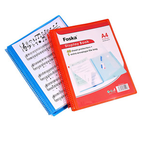 Cartella Portafoglio Artistica a Spirale 8.5x11 Pollici con Protezioni Trasparenti, 80 Pagine, MOQ Flessibile, per Insegnanti, Studenti, Musicisti - Product Image 1