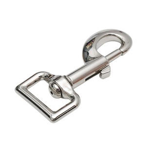 समुद्री स्टेनलेस स्टील कारबिनर स्विवेल स्नैक हुक कुंजी रिंग कुत्ते के लिए उपयोग - Product Image 2