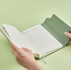 A5 High-grade Loose-leaf Spiral Thread Sewing Saddle Stitching Hardcover Leather <b>Notebook</b> Customizable Exquisite Notepad <b>Set</b> - Product Image 2