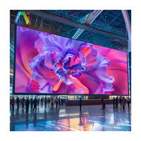 Oferta sorpresa P1.8 P2 P4 Panel de pantalla LED de pared de video curvo Delgado Pantalla de película LED de interior virtual fija con función de animación