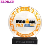 Nouvelle Médaille et Plaque de Trophée Personnalisables en Acrylique 2021 avec Décoration Colorée Parfaite pour Présentation en Magasin ou Hôtel