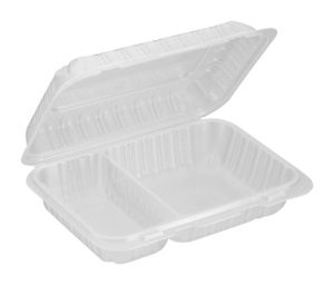 MFPP Hinged Container Clamshell Take Out Food Containers to Go Boxes Restaurant Food Grade <b>Microwave</b> Clear Hinged Container - Product Image 3