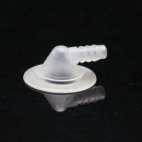 Coude pneumatique en TPU/PVC à 180 degrés avec petite bride pour tubes de brassards de contention