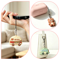 Aangepaste cartoon PVC telefoonhanger zachte rubberen mobiele telefoonkoordje hanger schattig fruit dier transport tas accessoire cadeau groothandel